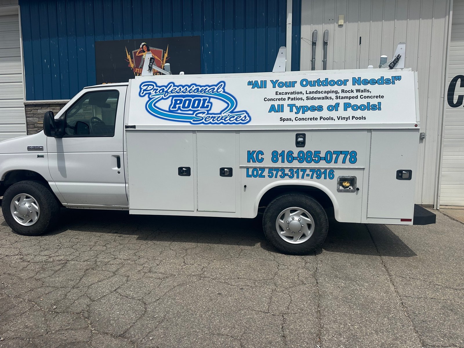 Professional Pool Services service truck